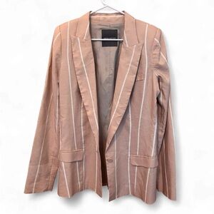 Camilla & Marc Women's Striped Blazer - Pinkish Tan